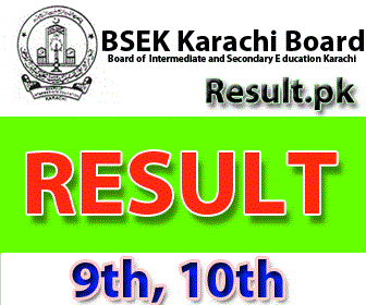 bsekkarachi 9th class Result 2024 class SSC, 10th, Matric, 9th, SSC Part 1, SSC Part 2