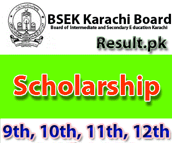 bsekkarachi Scholarships 2024 class SSC, 10th, Matric, 9th, SSC Part 1, SSC Part 2